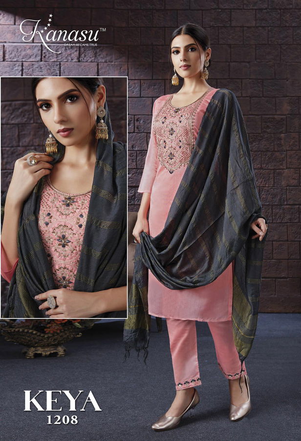 Kanasu Keya New Exclusive Wear Modal Silk  Designer Ready Made Collection